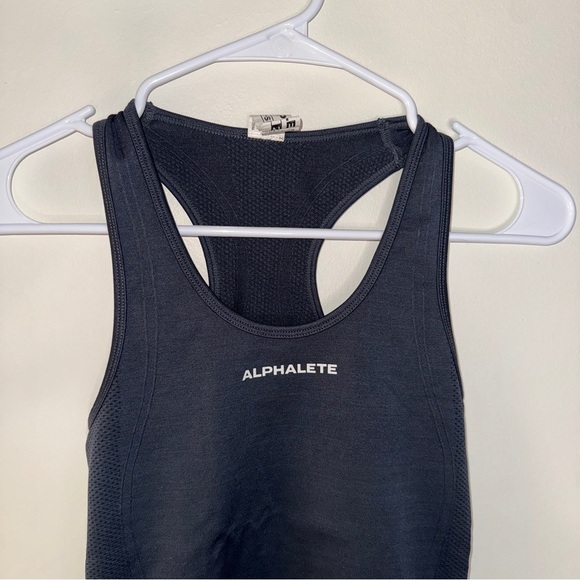 Alphalete Ozone Racerback Tanktop Grey XXS - Picture 2 of 5
